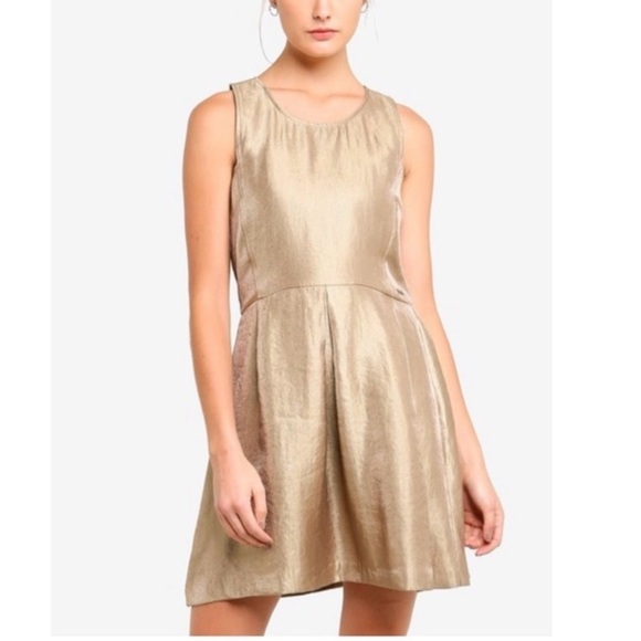 Armani Exchange • Metallic Gold Mini Dress - Picture 1 of 7